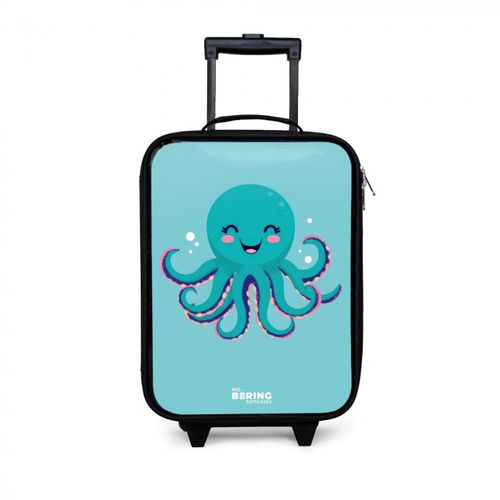 Octopus op blauwe achtergrond