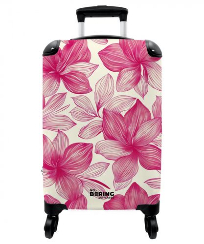 Vintage bloemenpatroon - Roze met crème