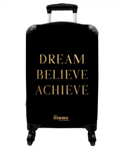 Quotes - Dream believe achieve - Goud - Zwart - Luxe
