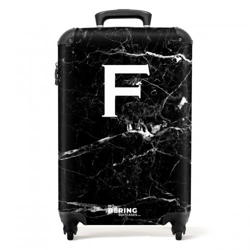 Marmer - Zwart - Letter F