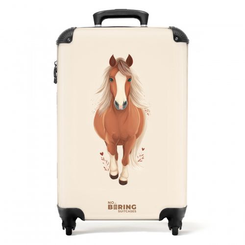 Bruin paard in gallop
