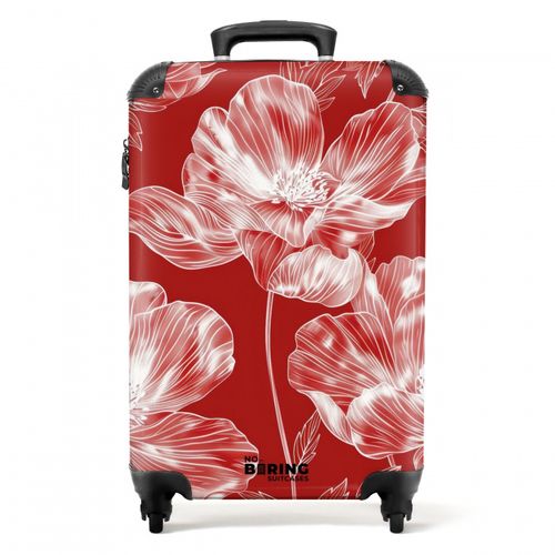 Vintage bloemen - Rood