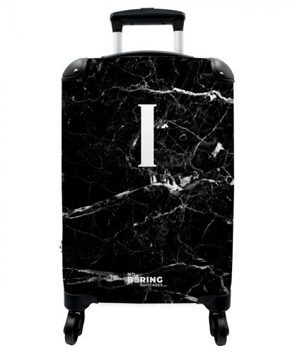 Marmer - Letter I - Marmer look - Zwart