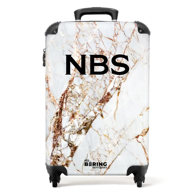 Koffer -Wit marmer met gouden aderen