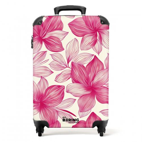 Vintage bloemenpatroon - Roze met crème
