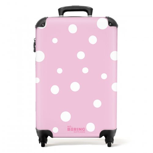 Roze achtergrond met witte stippen
