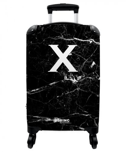 Letter X - Marmer - Zwart - Marmerlook