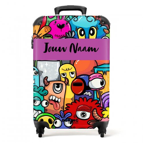 Koffer met naam – Monster met 1 Oog
