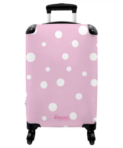Roze achtergrond met witte stippen