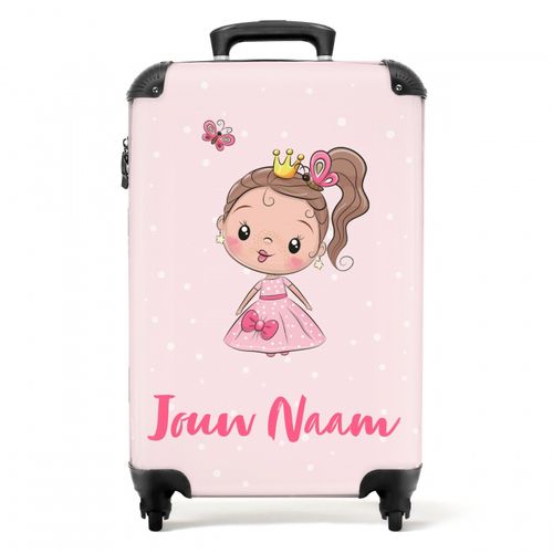 Koffer met naam – Prinsesje roze