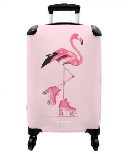 Roze rollerflamingo