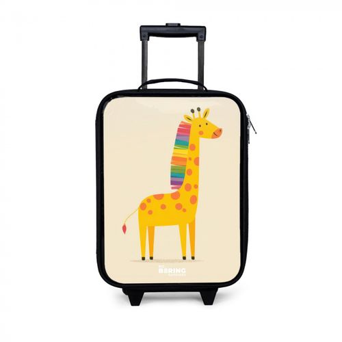 Giraffe op een beige achtergrond