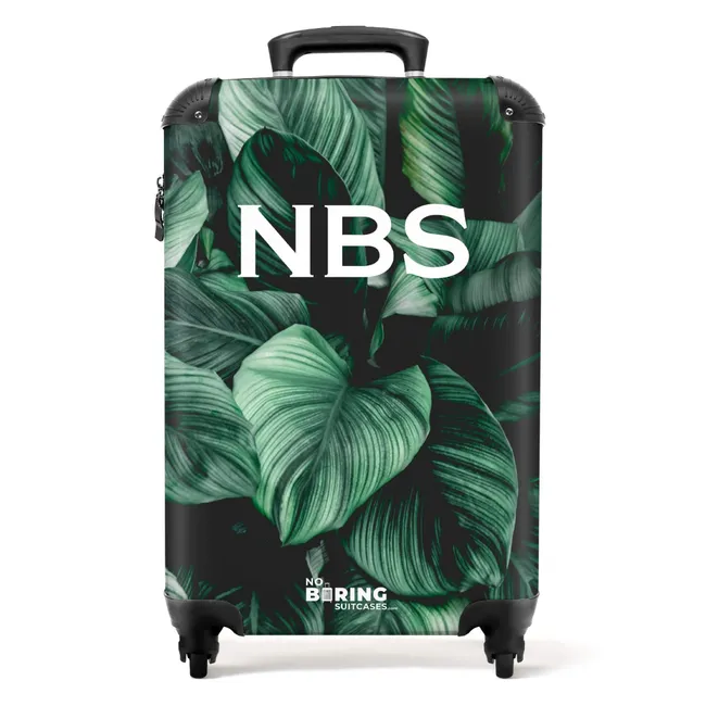 Koffer -Jungle bladeren