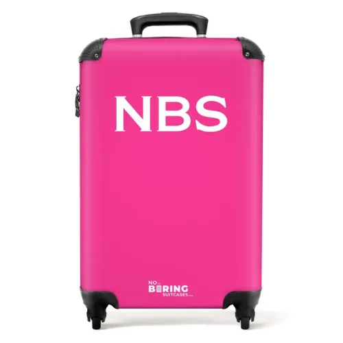 Roze met witte letters