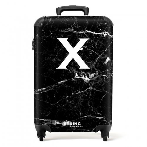 Letter X - Marmer - Zwart - Marmerlook
