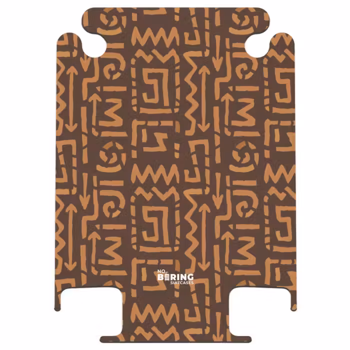 CaseSwap - Chocoladebruin - Etnisch - Tribaal - Symbolen