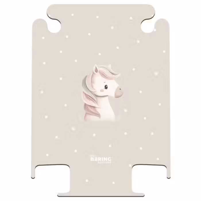 CaseSwap™ - Eenhoorn omringd door stippen in beige kleuren
