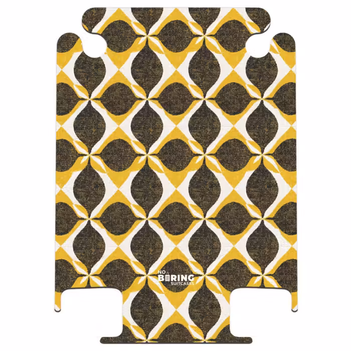 CaseSwap - Geel - Zwart - Geometrisch - Retro - Textuur