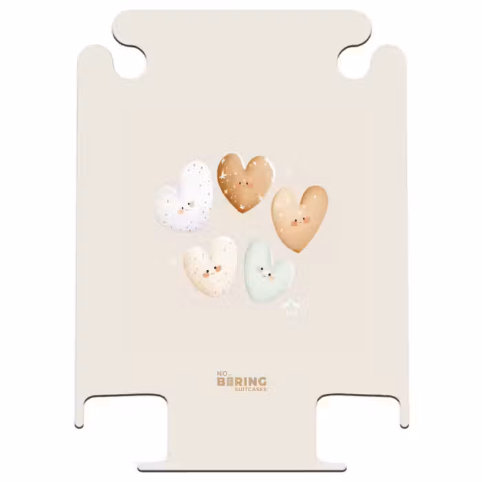 CaseSwap™ - Hartjes in zachte beige tinten