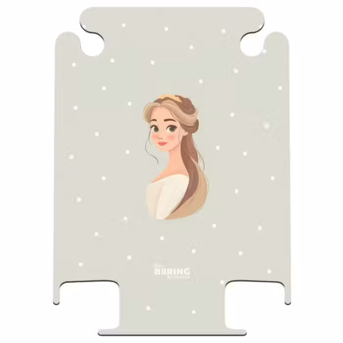 CaseSwap™ - Prinses met tiara op groene stippenachtergrond