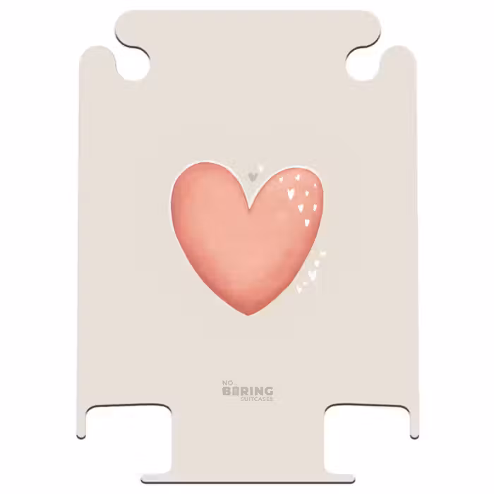 CaseSwap™ - Rood hart op een beige achtergrond