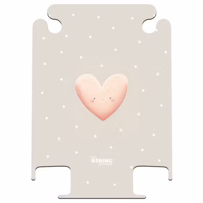 CaseSwap™ - Roze hart omringd door beige stippen