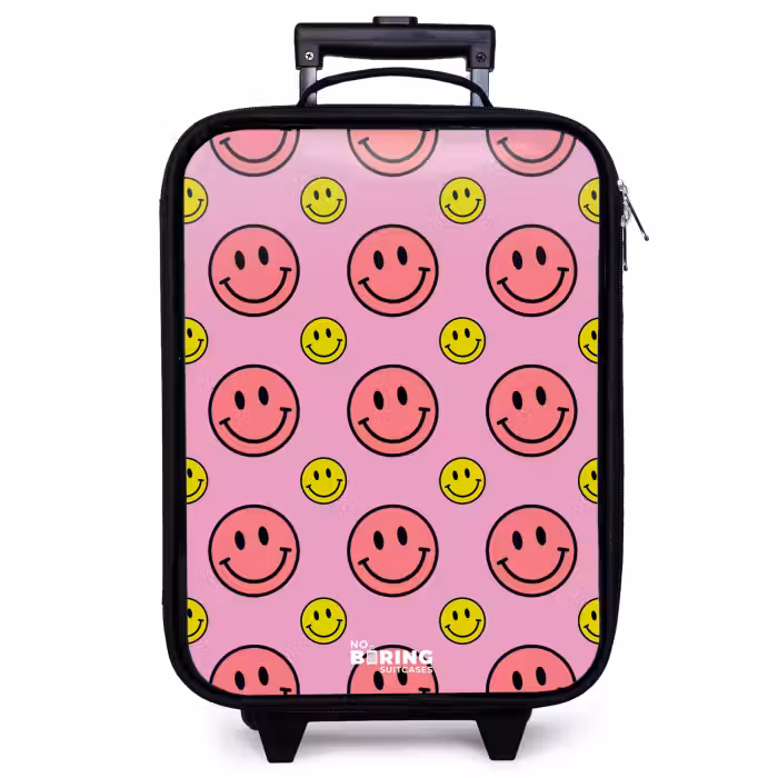 Kinderkoffer - All smiles roze