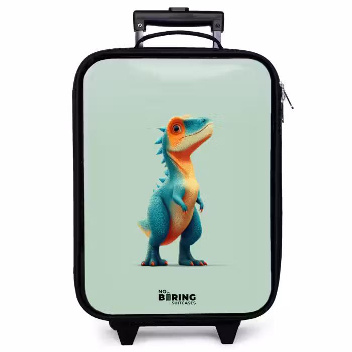 Kinderkoffer - Dino - Dier - Groen - Oranje