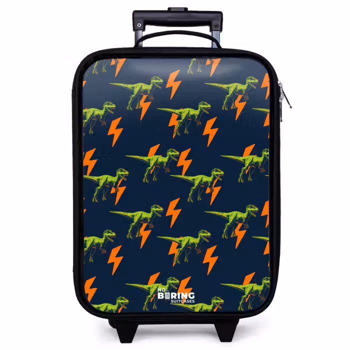 Kinderkoffer - Dinos - Bliksem - Dieren - Blauw