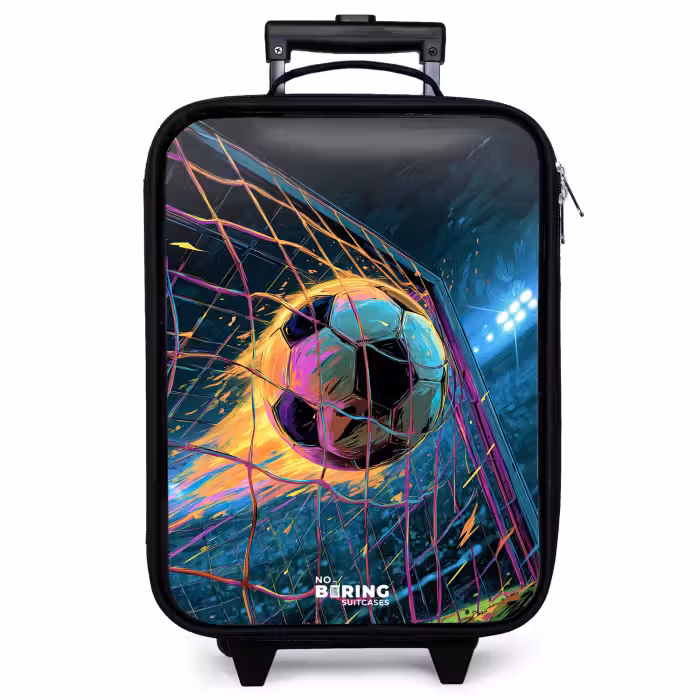 Kinderkoffer - Neon - Net - Voetbal - Kleurrijk