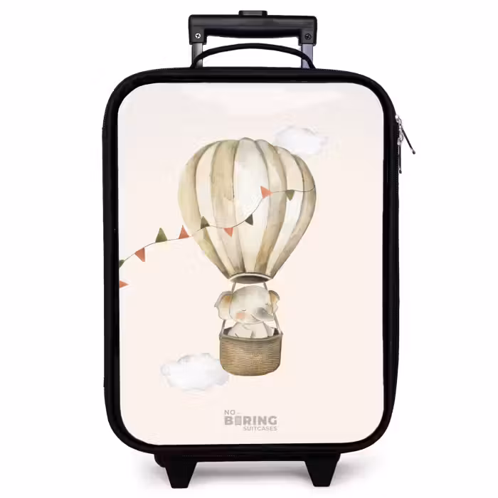 Kinderkoffer - Olifant in een luchtballon