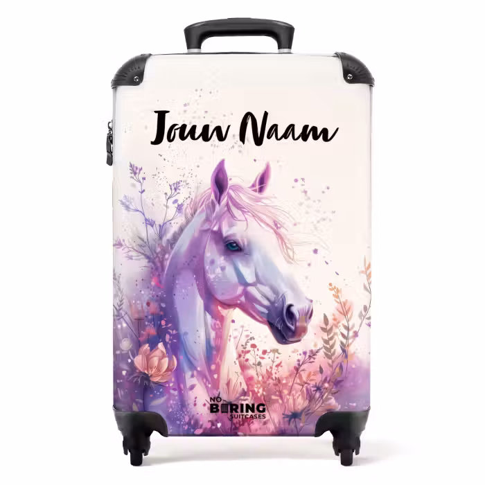 Koffer met naam – Parelachtige Pony