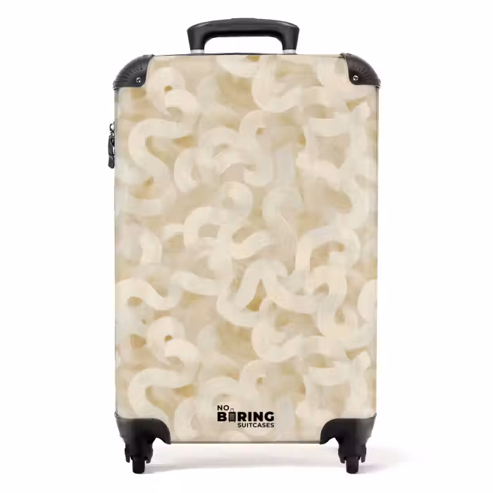 Koffer - Abstract - Lijnen - Beige