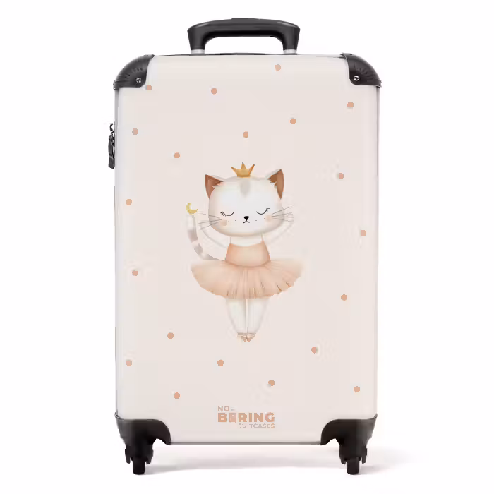 Koffer - Ballerina kitten in beige kleuren