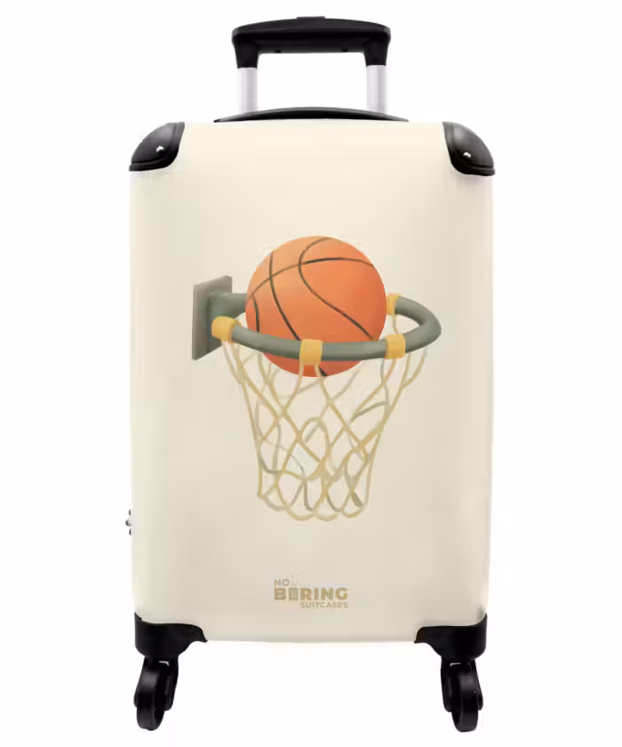 Koffer - Basketbal in neutrale kleuren