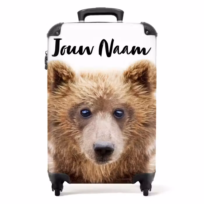 NBS - Handbagage koffer - Kinderen Unisex - Bennie Beer