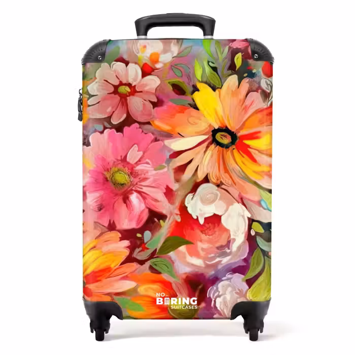 Koffer - Bloemen - Kunst - Schilderij - Botanisch