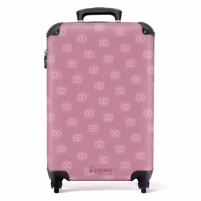 Koffer - Boho - Paars patroon