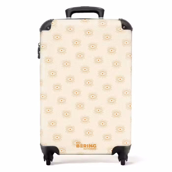 Koffer - Boho - Zandkleur patroon