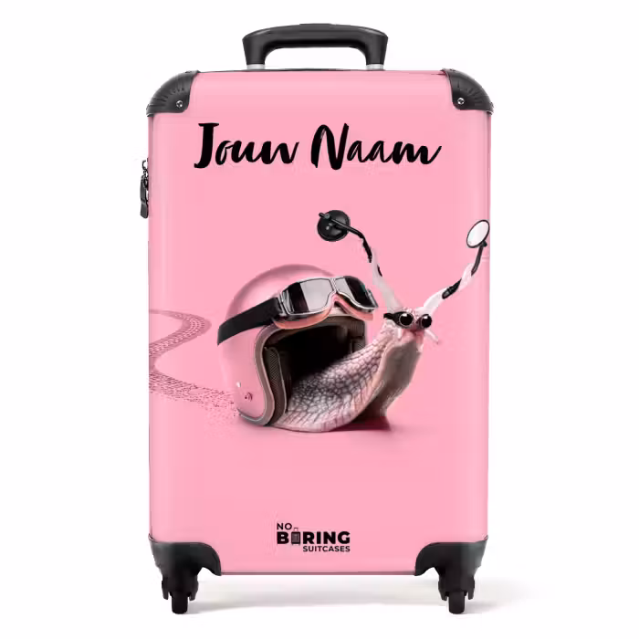 Koffer met naam - Escar-Go - Roze