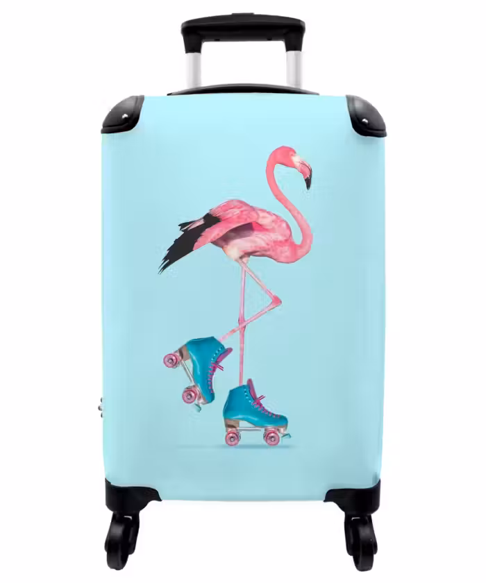 Koffer - Flitsende flamingo