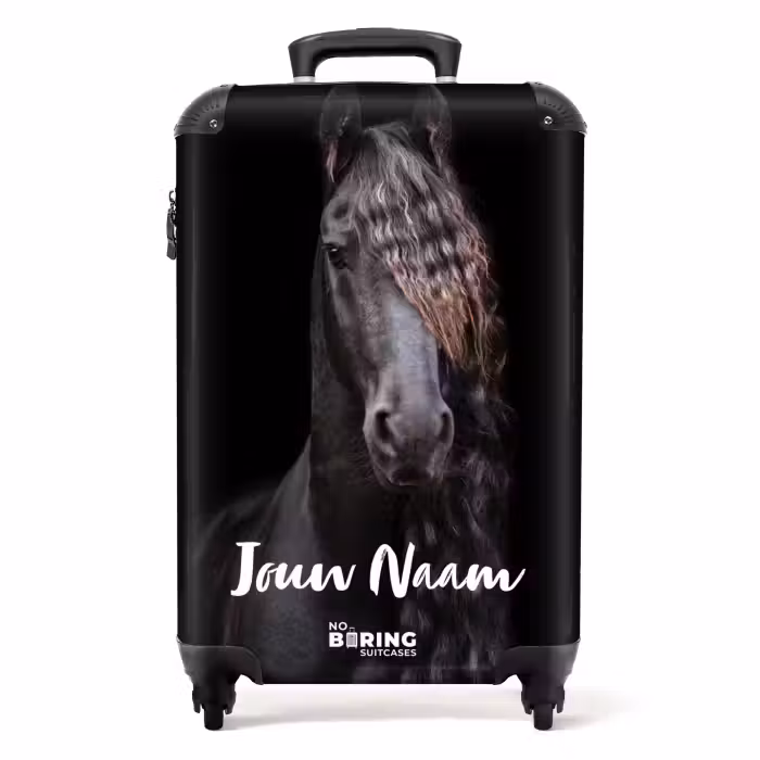 Koffer met naam - Friese hengst