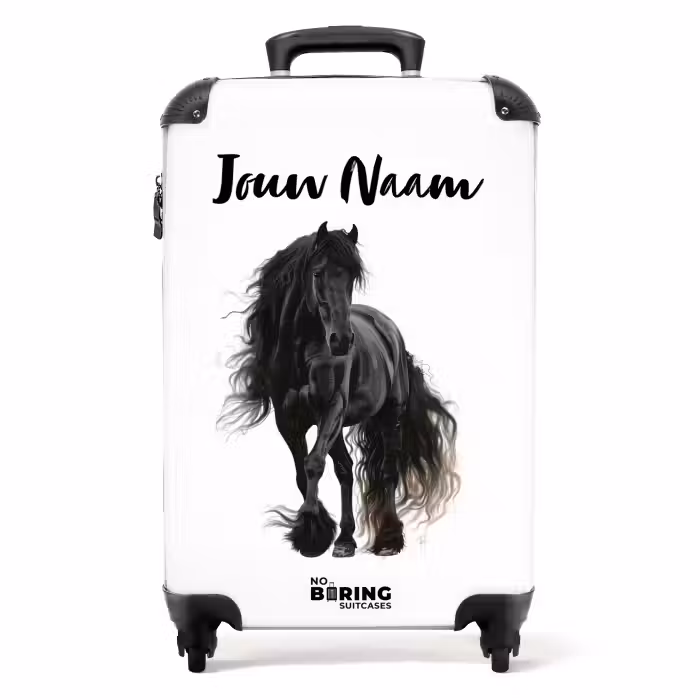 Koffer met naam - Frits het friese paard