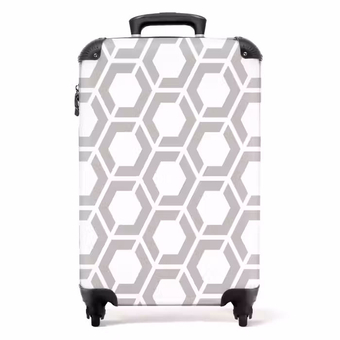 Koffer - Grafisch - Patroon - Modern - Hexagon