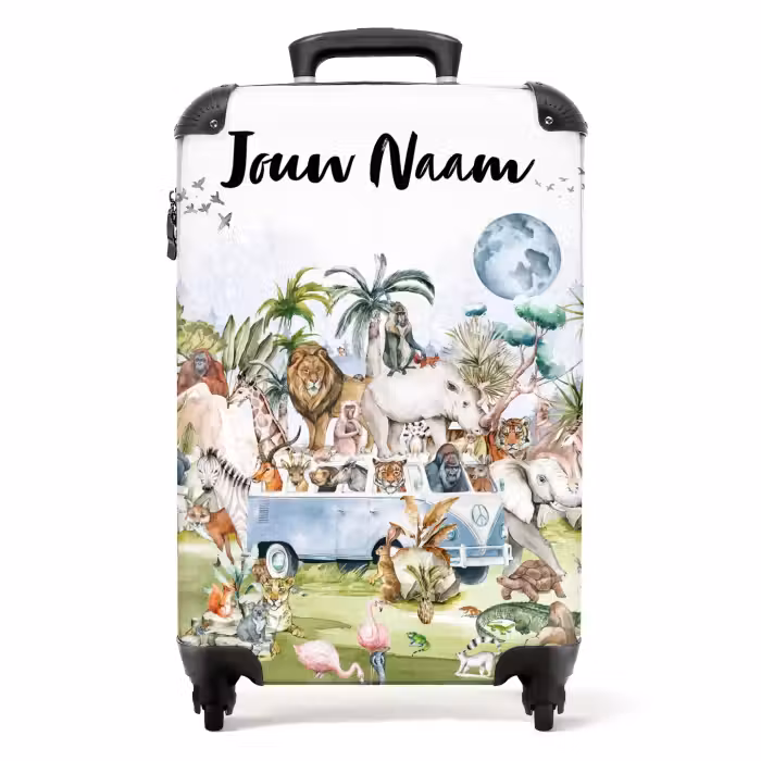 Koffer met naam - Jungle safari