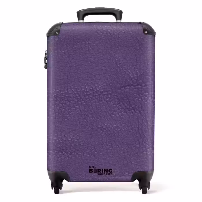 Koffer - Lederen look violet paars