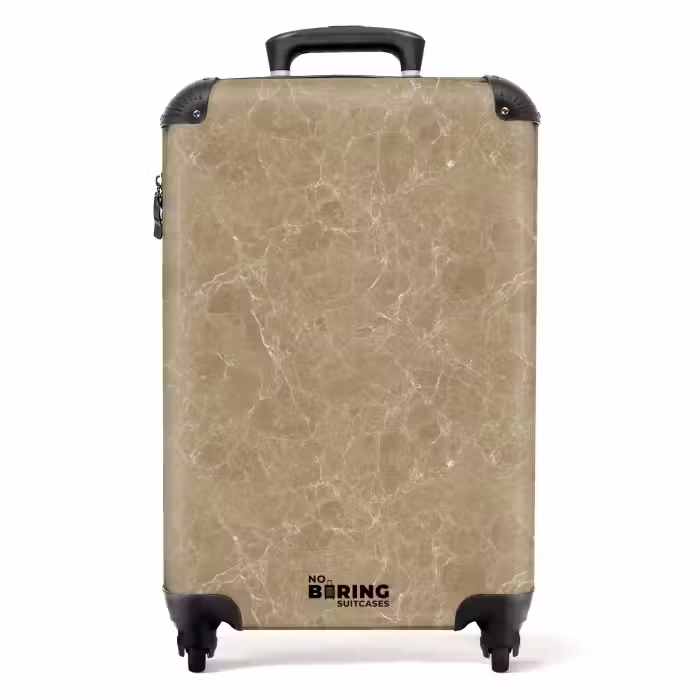 Koffer - Lichtbeige - Nerven - Marmer