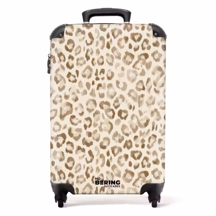 Koffer - Luipaard - Klassiek - Beige