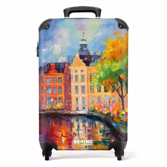 Koffer - Olieverf - Amsterdam - Kunst - Kleurrijk