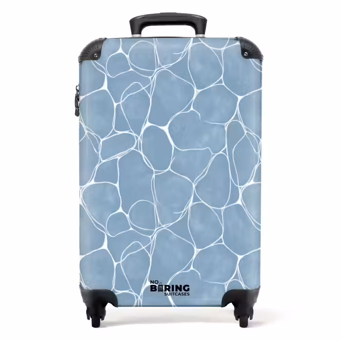Koffer - Organisch - Patroon - Blauw